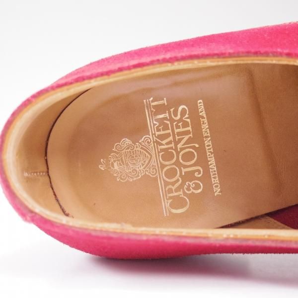 美品★クロケット&ジョーンズ 7.5E【★希少カラー!!NEWQUAY/ニューキー】スエード/240ラスト/プレーントゥ/Crockett&Jones★b499
