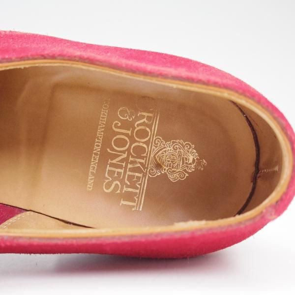 美品★クロケット&ジョーンズ 7.5E【★希少カラー!!NEWQUAY/ニューキー】スエード/240ラスト/プレーントゥ/Crockett&Jones★b499