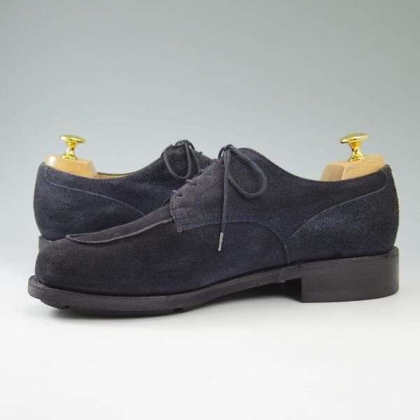 美品★パラブーツ SIZE 7.5【★希少!!ドレス仕様シャンボード/CHAMBORD】アクティブソール/濃紺/スエード/Uチップ/Paraboot★b500