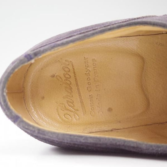 美品★パラブーツ SIZE 7.5【★希少!!ドレス仕様シャンボード/CHAMBORD】アクティブソール/濃紺/スエード/Uチップ/Paraboot★b500