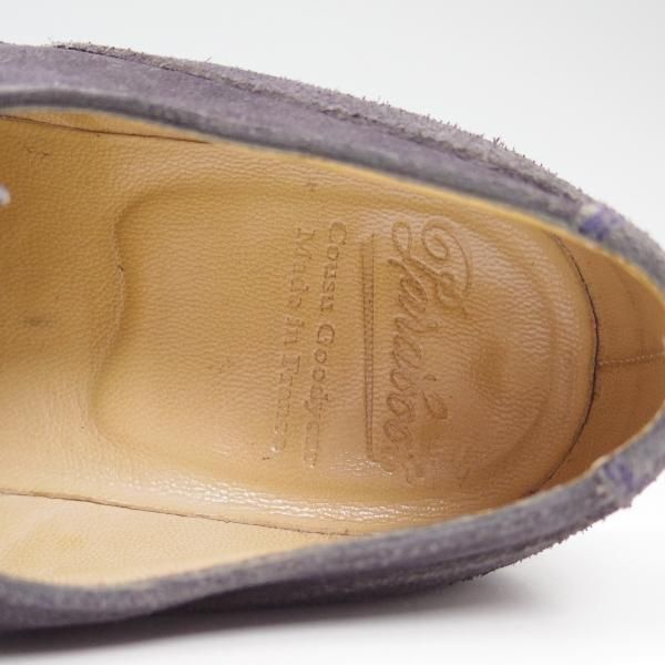 美品★パラブーツ SIZE 7.5【★希少!!ドレス仕様シャンボード/CHAMBORD】アクティブソール/濃紺/スエード/Uチップ/Paraboot★b500