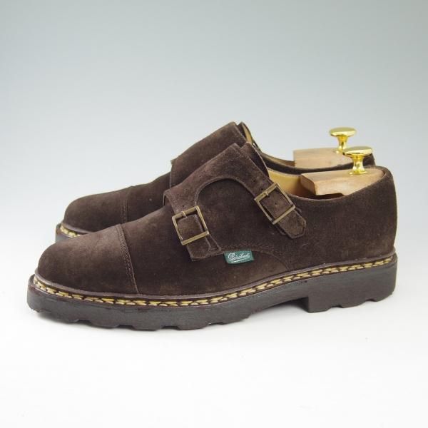 美品★パラブーツ SIZE 6【★ウィリアム/WILLIAM】マルシェソール/スエード/ダブルモンク/Paraboot★b501