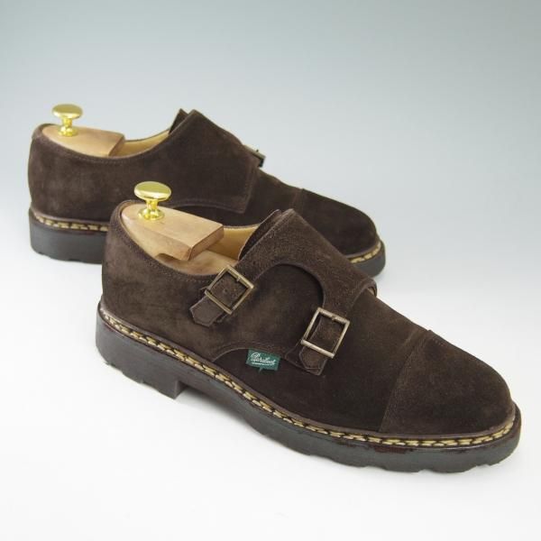 美品★パラブーツ SIZE 6【★ウィリアム/WILLIAM】マルシェソール/スエード/ダブルモンク/Paraboot★b501