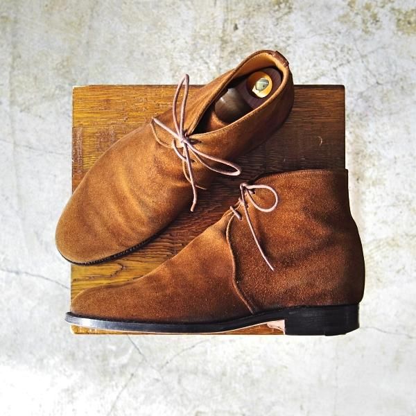 極上★トリッカーズ SIZE 7【★トレーディングポスト別注/ジョージブーツ】Trading Post/スエード/チャッカ ブーツ/Tricker's★b504