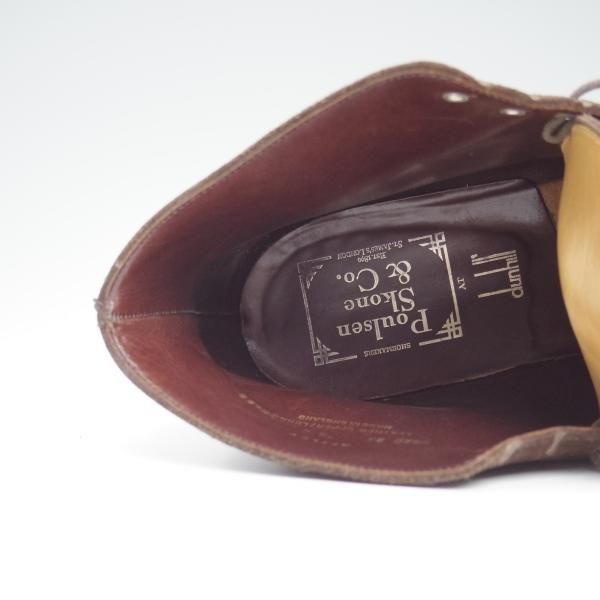 美品★クロケット&ジョーンズ 7.5E【★(英)ポールセンスコーン×(英)ダンヒル別注】チャッカブーツ/スエード/DUNHILL/Crockett&Jones★b505