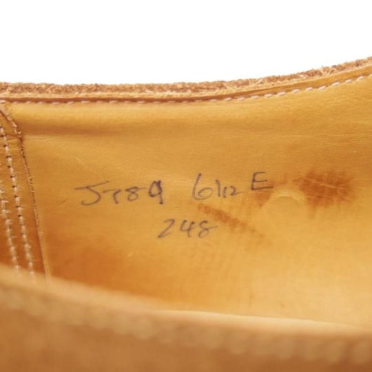 美品★クロケット&ジョーンズ 6.5E【★希少!!(英)BLADES別注】248ラスト/スエード/プレーントゥ/チャネル仕上げ/Crockett&Jones★b506