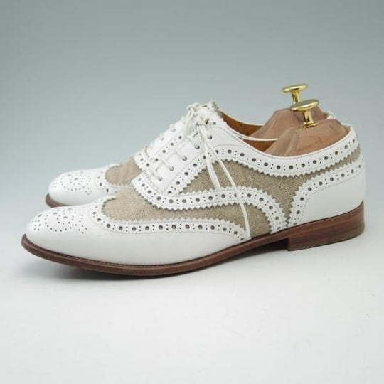 極上★チャーチ(レディース) 24.5cm/SIZE 37.5【★コンビ仕様!!BURWOOD 3W/バーウッド】フルブローグ/ウイングチップ/Church's★b509