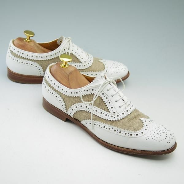 極上★チャーチ(レディース) 24.5cm/SIZE 37.5【★コンビ仕様!!BURWOOD 3W/バーウッド】フルブローグ/ウイングチップ/Church's★b509