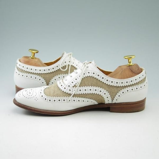 極上★チャーチ(レディース) 24.5cm/SIZE 37.5【★コンビ仕様!!BURWOOD 3W/バーウッド】フルブローグ/ウイングチップ/Church's★b509
