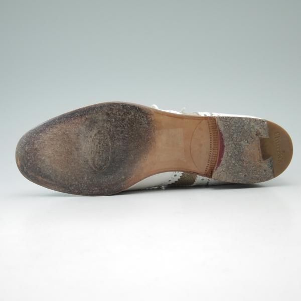 極上★チャーチ(レディース) 24.5cm/SIZE 37.5【★コンビ仕様!!BURWOOD 3W/バーウッド】フルブローグ/ウイングチップ/Church's★b509