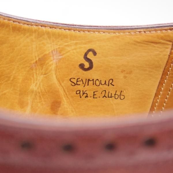 極上★エドワードグリーン 9.5E【★SEYMOUR/2466ラスト/ジョンロブOEM製品】旧ロゴ/旧工場製/EDWARD GREEN★b513