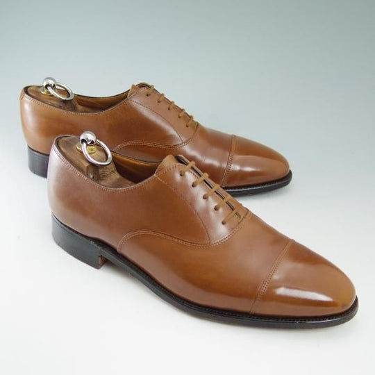 極上★ジョンロブ 7.5E【★旧ロゴ仕様!!CITY/シティ】236ラスト/ストレートチップ/JOHN LOBB★b514
