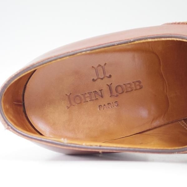 極上★ジョンロブ 7.5E【★旧ロゴ仕様!!CITY/シティ】236ラスト/ストレートチップ/JOHN LOBB★b514