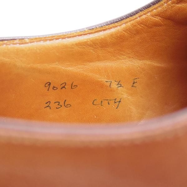 極上★ジョンロブ 7.5E【★旧ロゴ仕様!!CITY/シティ】236ラスト/ストレートチップ/JOHN LOBB★b514