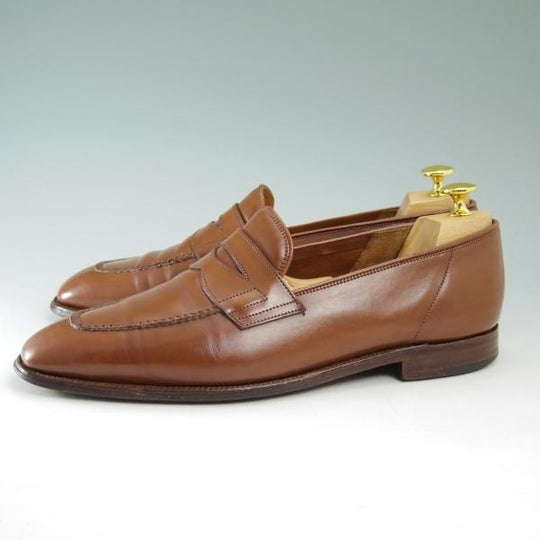 ★ジョンロブ 8.5EE【定価20万円程度★スキンステッチ仕様/ASHLEY/アシュレイ】4596ラスト/コインローファー/JOHN LOBB★b515