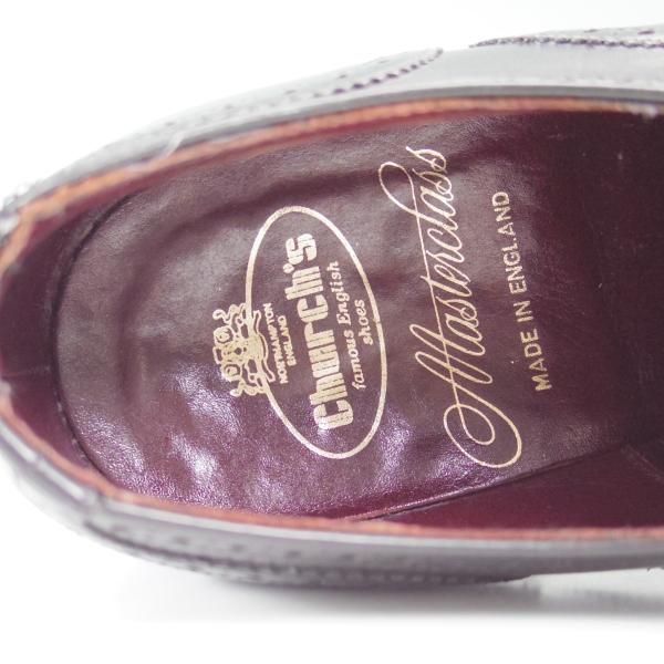 極上★チャーチ 55G/UK5.5【★最上級!!マスタークラス/FIELDING】旧ロゴ時代の製品/3都市ロゴ/35ラスト/セミブローグ/Church's★b518