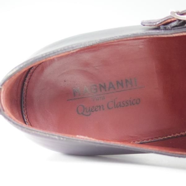 極美品★マグナーニ SIZE 41【定価8万円程度★オパンケ ボロネーゼ製法】ダブルモンク/MAGNANNI★b520