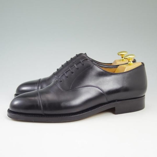 極美品★(伊)タニノクリスチー SIZE 6.5【★希少!!ハンドソーンウェルテッド製法】ストレートチップ/カーフ/TANINO CRISCI★b525