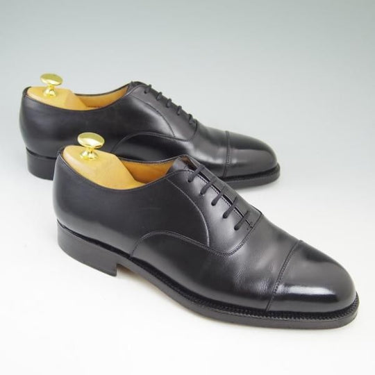極美品★(伊)タニノクリスチー SIZE 6.5【★希少!!ハンドソーンウェルテッド製法】ストレートチップ/カーフ/TANINO CRISCI★b525