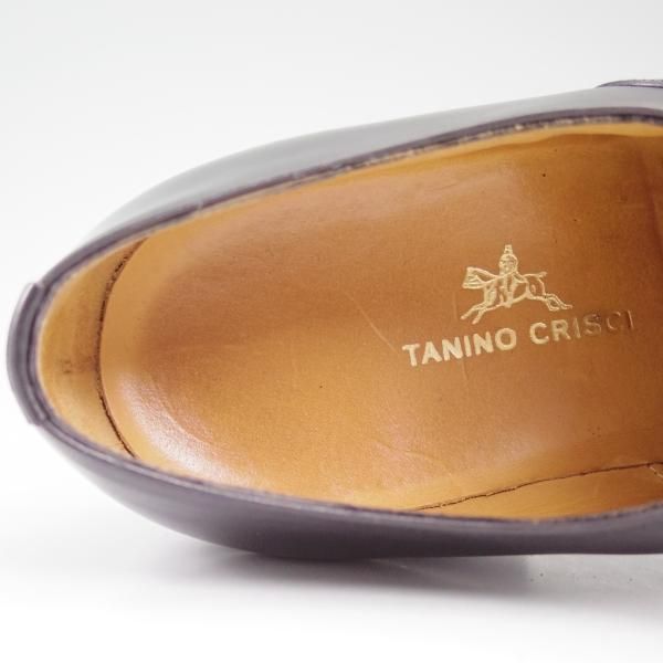 極美品★(伊)タニノクリスチー SIZE 6.5【★希少!!ハンドソーンウェルテッド製法】ストレートチップ/カーフ/TANINO CRISCI★b525