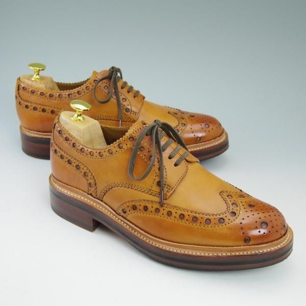 極美品★(英)グレンソン 6G【★フルブローグ/5067】カントリーシューズ/短靴/GRENSON★b527