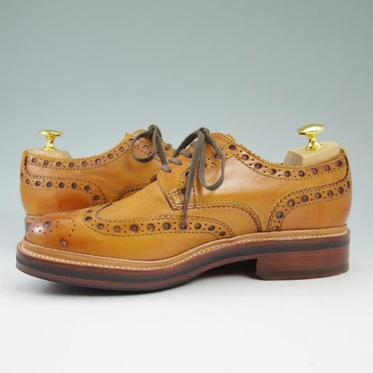 極美品★(英)グレンソン 6G【★フルブローグ/5067】カントリーシューズ/短靴/GRENSON★b527