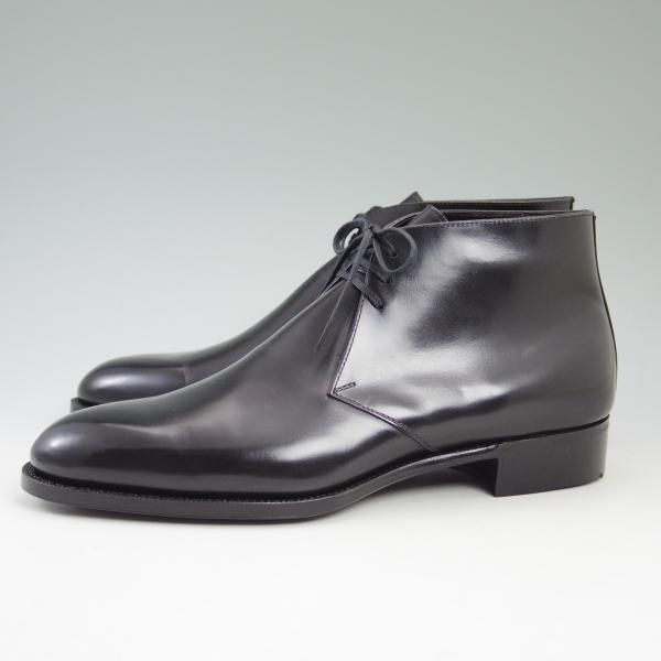 新品★三陽山長 SIZE 7.5/25.5cm【★定価7万円以上】チャッカブーツ/カーフ/SanyoYamacho★b528