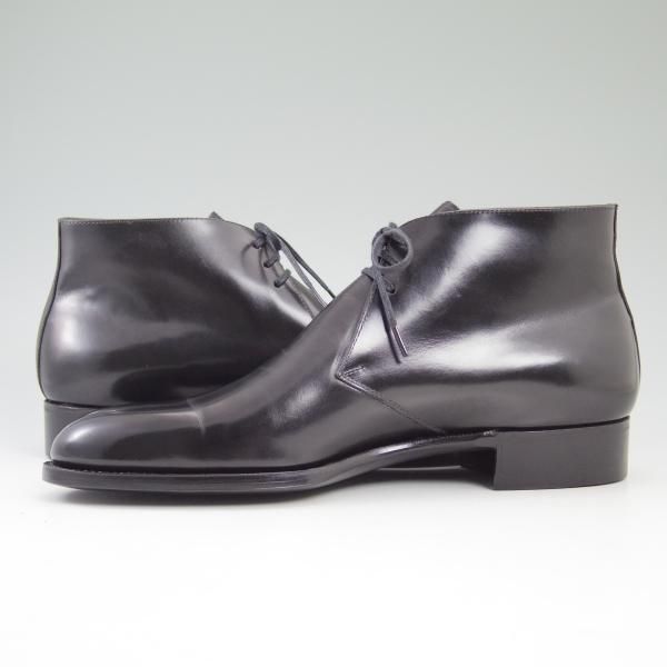 新品★三陽山長 SIZE 7.5/25.5cm【★定価7万円以上】チャッカブーツ/カーフ/SanyoYamacho★b528