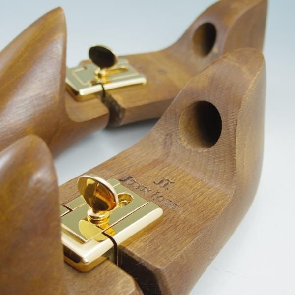 美品★ジョンロブ Mサイズ【★超希少!!PARISロゴ/旧ロゴ純正シューツリー】フランス製/木製シューキーパー/JOHN LOBB★b529