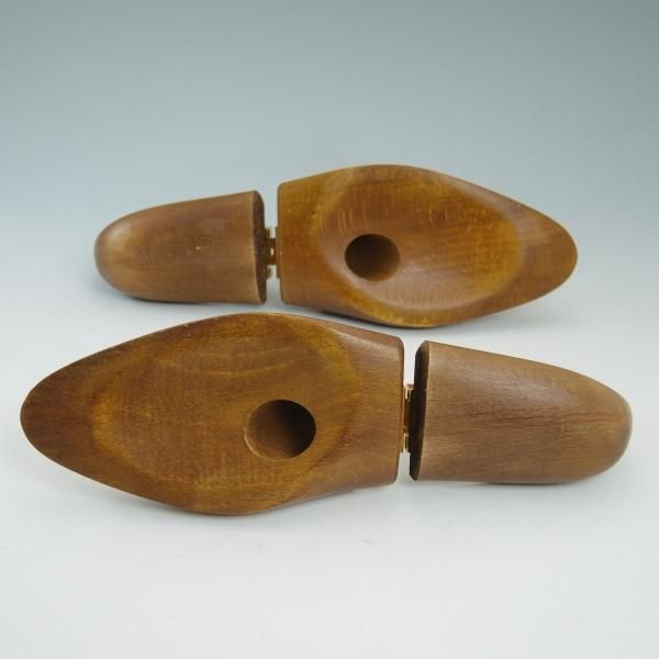 美品★ジョンロブ Mサイズ【★超希少!!PARISロゴ/旧ロゴ純正シューツリー】フランス製/木製シューキーパー/JOHN LOBB★b529