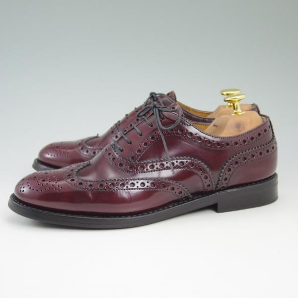 極美品★チャーチ(レディース) SIZE 36/23cm【★バーウッド/BURWOOD WG】ポリッシュドバインダーカーフ/フルブローグ/Church's★b531