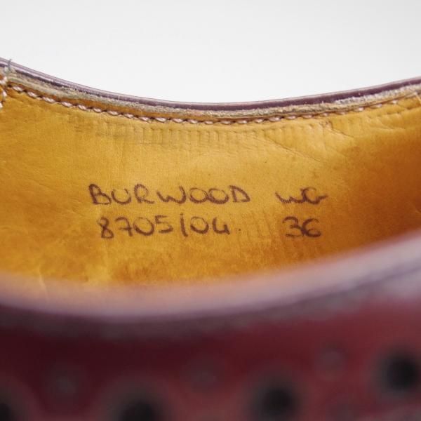 極美品★チャーチ(レディース) SIZE 36/23cm【★バーウッド/BURWOOD WG】ポリッシュドバインダーカーフ/フルブローグ/Church's★b531