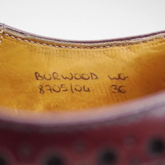 極美品★チャーチ(レディース) SIZE 36/23cm【★バーウッド/BURWOOD WG】ポリッシュドバインダーカーフ/フルブローグ/Church's★b531