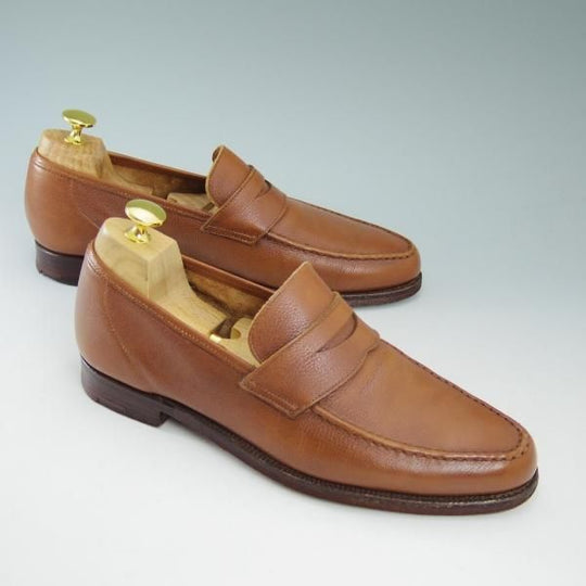 美品★クロケット&ジョーンズ 6E【★ビームス別注/CAMDEN】366ラスト/BEAMS/コインローファー/カムデン/Crockett&Jones★b533