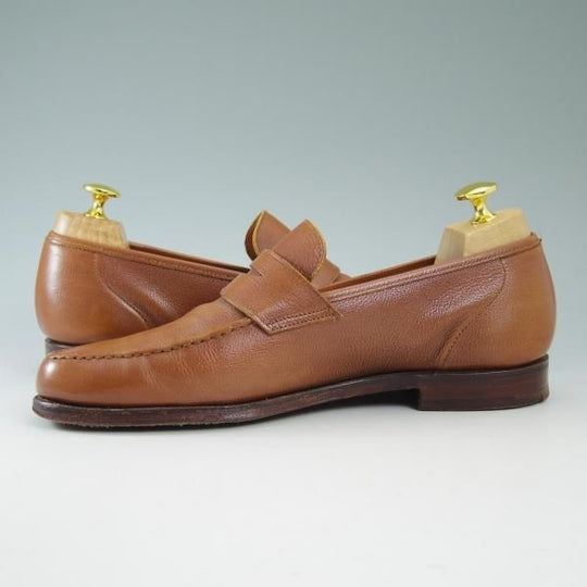 美品★クロケット&ジョーンズ 6E【★ビームス別注/CAMDEN】366ラスト/BEAMS/コインローファー/カムデン/Crockett&Jones★b533