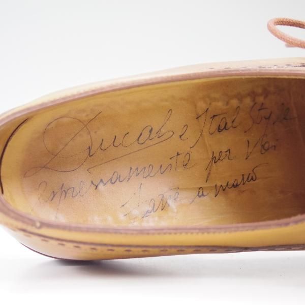 極上★(伊)デュカル SIZE 39【定価8万円程度★ワールドフットウェアギャラリー取扱】サイドレース/World Footwear Gallery/Ducal★b539