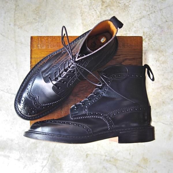 極美品★トリッカーズ SIZE 7.5【★カントリーブーツ/M2508】MALTON/モールトン/カーフ/Tricker's★b540