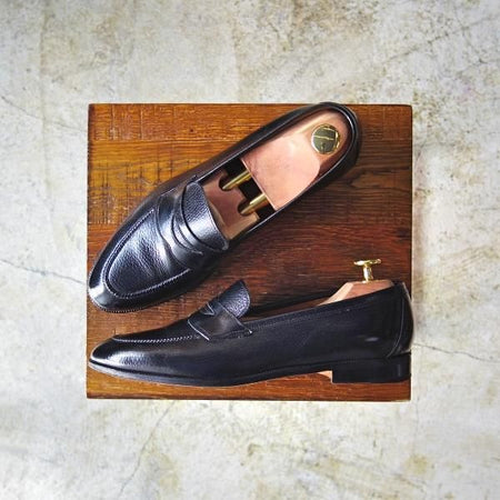 美品★(伊)ボノーラ(レディース) SIZE 37.5【★旧ボノーラ】コインローファー/カーフ/BONORA★b543