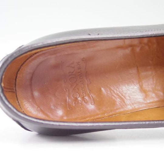 美品★(伊)ボノーラ(レディース) SIZE 37.5【★旧ボノーラ】コインローファー/カーフ/BONORA★b543