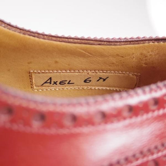 極美品★(独)エドワードマイヤー SIZE 6【★最高峰!!ハンドソーンウェルテッド製法/レッドタン ライン】FLAG/AXEL/Eduard Meier★b546