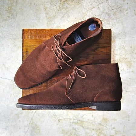 極上★クロケット&ジョーンズ 9E【★ユナイテッドアローズ別注/ソール新品】スエード/チャッカブーツ/UNITED ARROWS/Crockett&Jones★b553