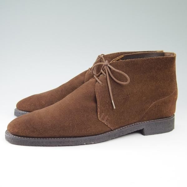 極上★クロケット&ジョーンズ 9E【★ユナイテッドアローズ別注/ソール新品】スエード/チャッカブーツ/UNITED ARROWS/Crockett&Jones★b553