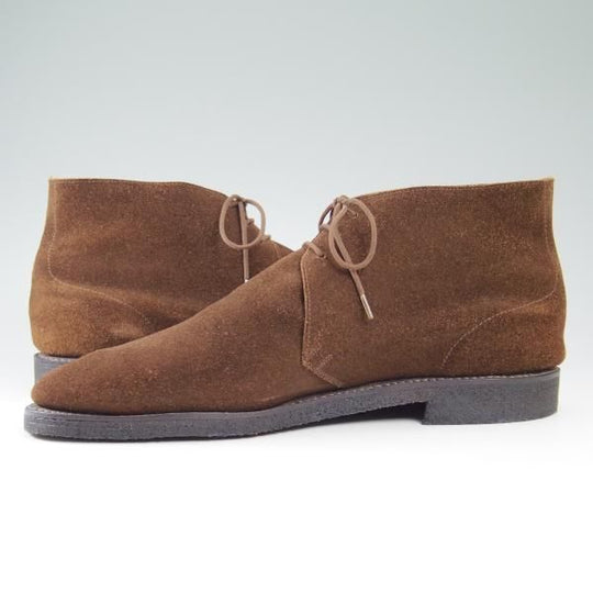 極上★クロケット&ジョーンズ 9E【★ユナイテッドアローズ別注/ソール新品】スエード/チャッカブーツ/UNITED ARROWS/Crockett&Jones★b553