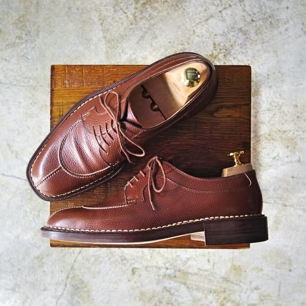 未使用品★(伊)マンニーナ UK6.5程度【★ノルベジェーゼ製法/オーダー品】Uチップ/MANNINA★b555