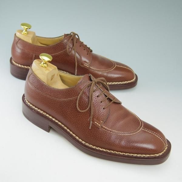 未使用品★(伊)マンニーナ UK6.5程度【★ノルベジェーゼ製法/オーダー品】Uチップ/MANNINA★b555