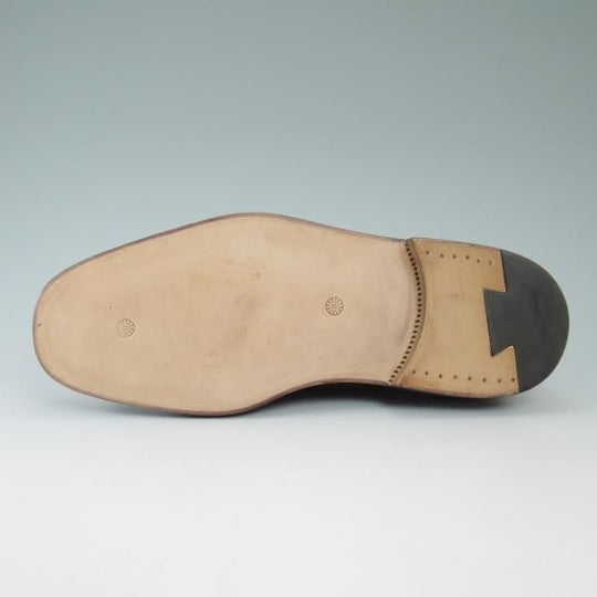 未使用品★(伊)マンニーナ UK6.5程度【★ノルベジェーゼ製法/オーダー品】Uチップ/MANNINA★b555