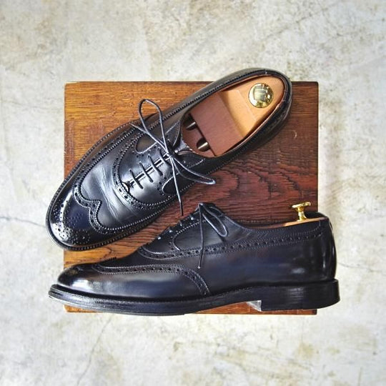 美品★オールデン 8D【★超希少!!ブルックスブラザーズ別注デザイン/1117】BROOKS BROTHERS/フルブローグ/Alden★b560