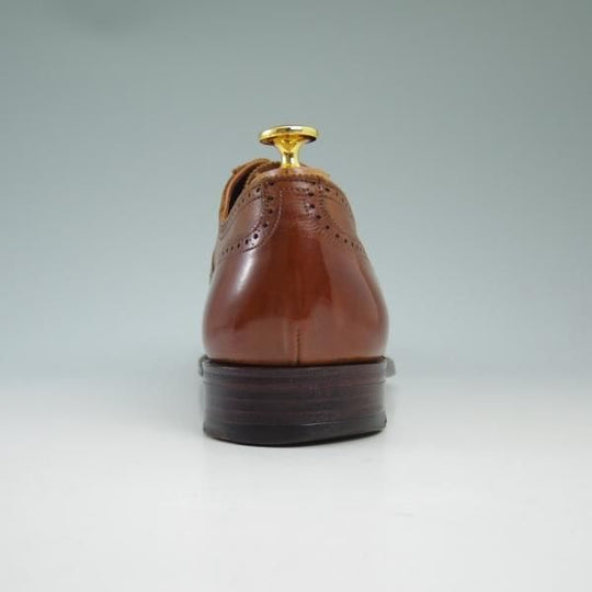 極上★(英)グレンソン 7.5D【★最上級!!マスターピース】96ラスト/サドルシューズ/クォーターブローグ/GRENSON★b561