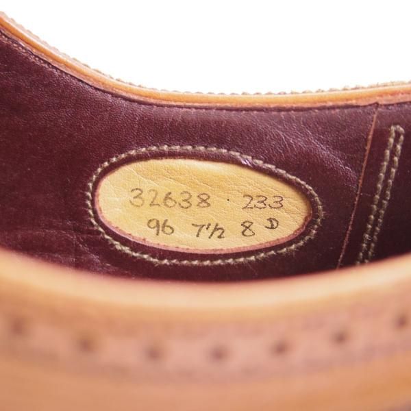 極上★(英)グレンソン 7.5D【★最上級!!マスターピース】96ラスト/サドルシューズ/クォーターブローグ/GRENSON★b561