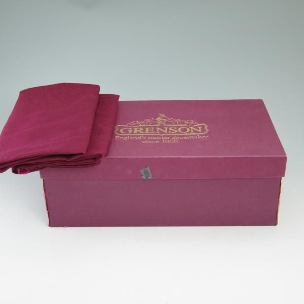 極上★(英)グレンソン 7.5D【★最上級!!マスターピース】96ラスト/サドルシューズ/クォーターブローグ/GRENSON★b561